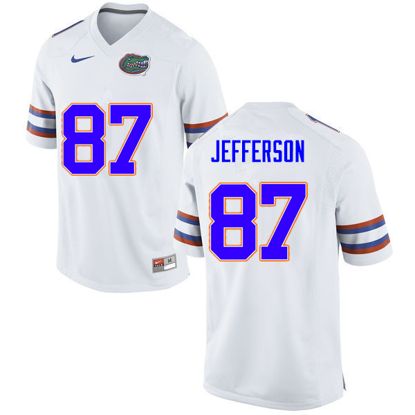 Men #87 Van Jefferson Florida Gators College Football Jerseys Sale-White